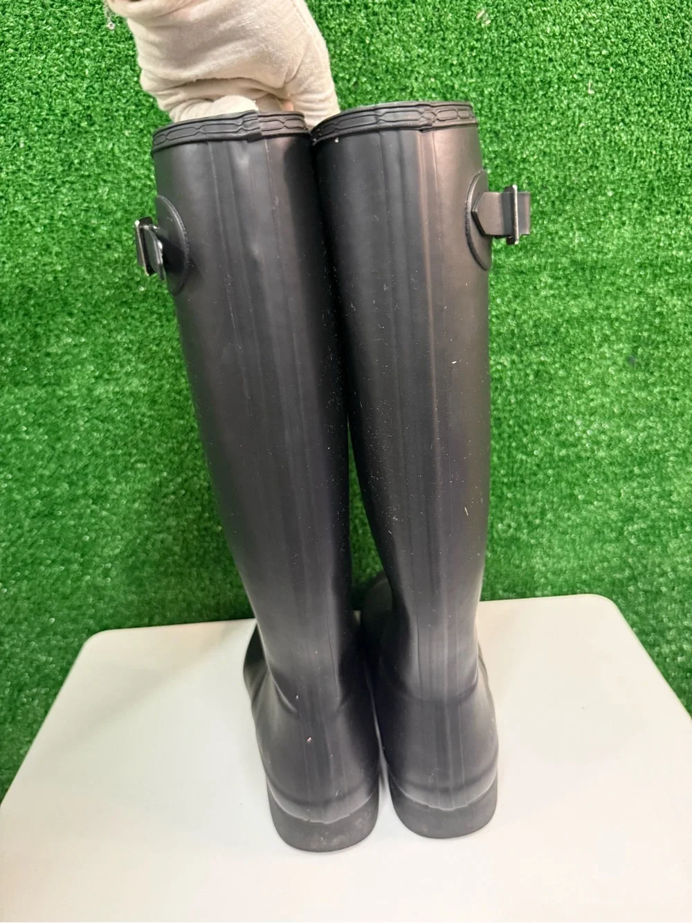 Hunter tall black boots size 9